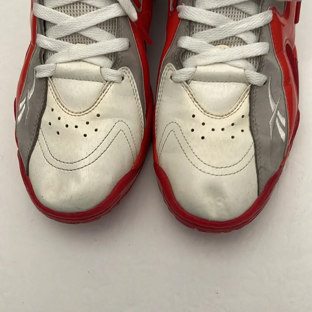 REEBOK KAMIKAZE 2 MID GHOST OF CHRISTMAS PAST WHITE/RED SNEAKERS MENS SIZE 8.5